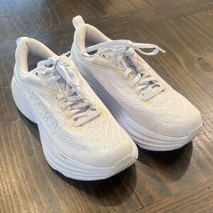 Hoka White Running Shoes 7.5